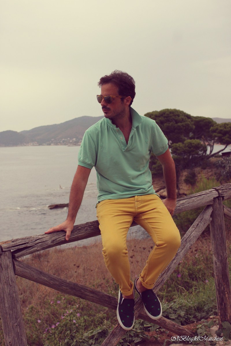 pantaloni gialli uomo estate 2014 care label