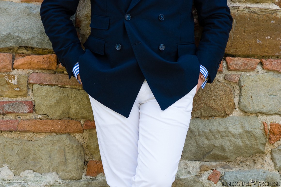 blazer blu maschile